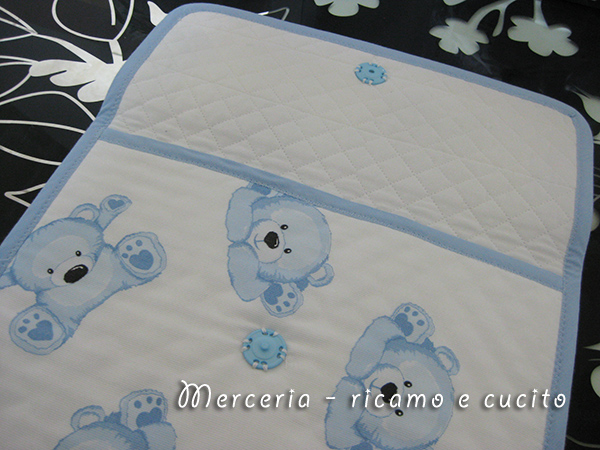 Busta portaoggetti e sacchetti nascita per Claudia