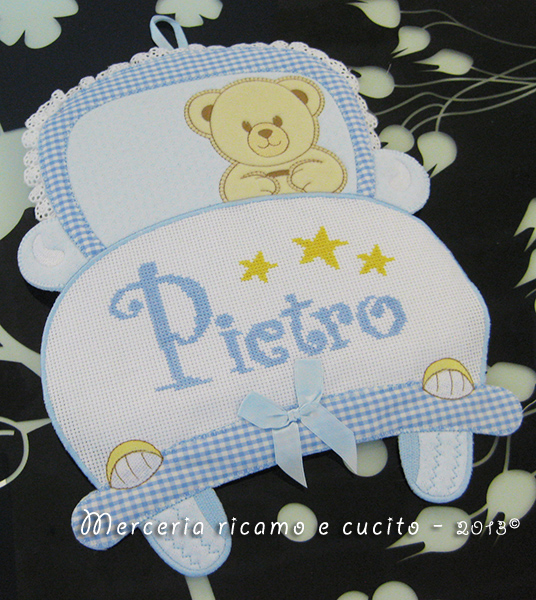 Fiocco nascita macchina celeste per Pietro