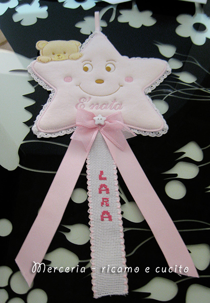Fiocco nascita stellina per Lara