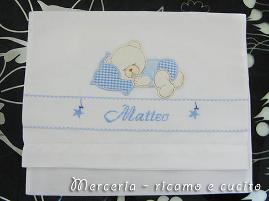 Sacchetto bustina con orsetto per Matteo