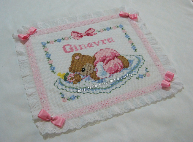 Coperta copripiumino con orsetto dormiglione per Ginevra