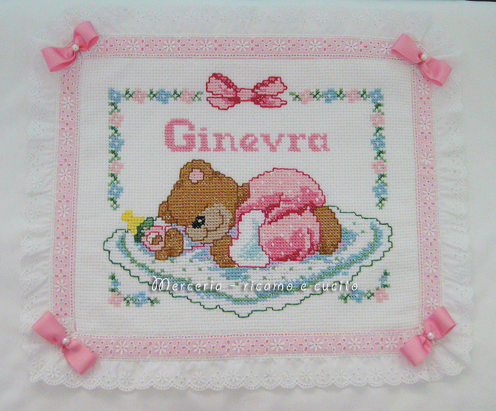 Coperta copripiumino con orsetto dormiglione per Ginevra