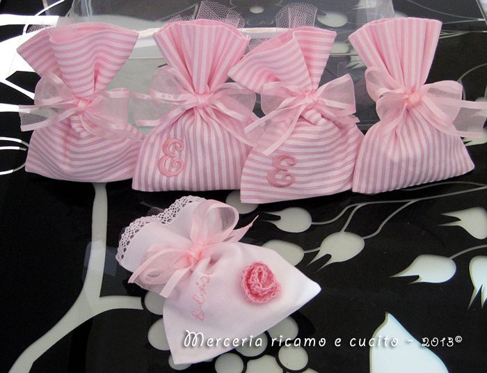 Sacchettini bomboniere portaconfetti per Elisa