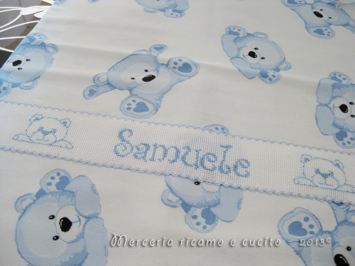 Sacchetto con orsetti nascita e asilo per Samuele