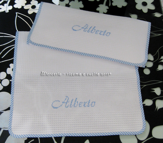 Asciugamani asilo in cotone nido d’ape per Alberto