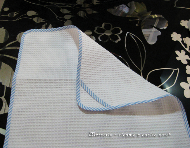 Asciugamani asilo in cotone nido d’ape per Alberto