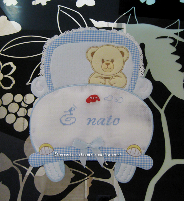 Fiocchi nascita mongolfiera e macchina "E' nato"