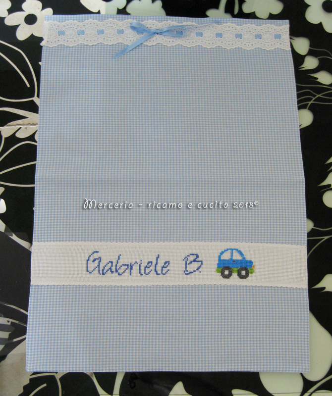 Set asilo - Sacchetti e asciugamani per Gabriele