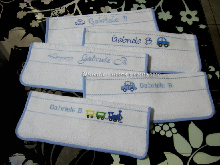 Set asilo - Sacchetti e asciugamani per Gabriele