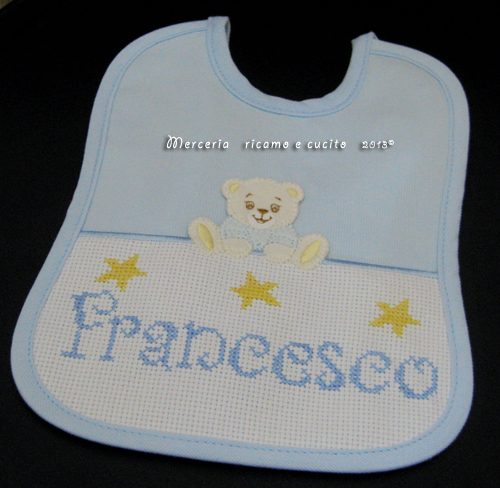 Bavetta con orsacchiotto per Francesco