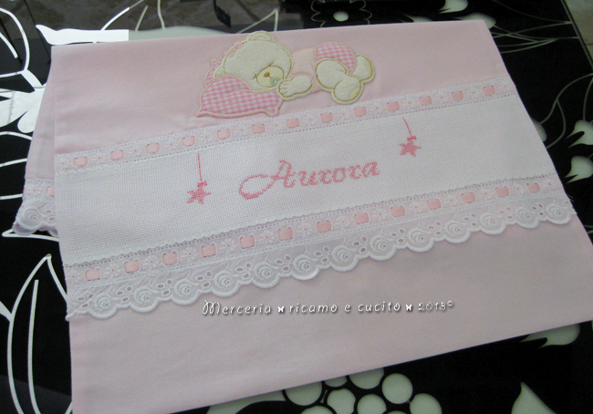 sacchetto elegante e fiocco nascita stellina per Aurora