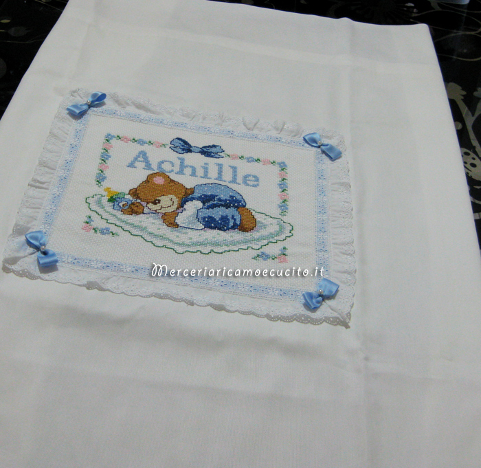 Coperta copripiumino con orsetto dormiglione per Achille