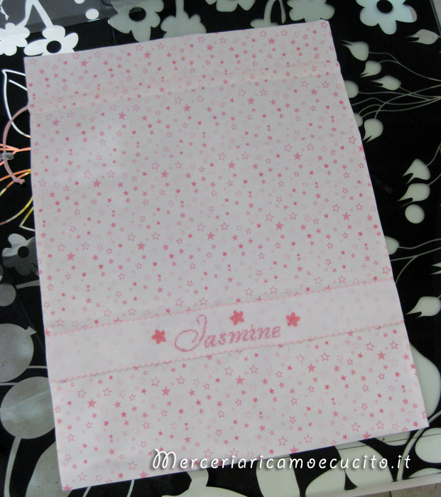 Sacchetto nascita e asilo con stelline per Jasmine