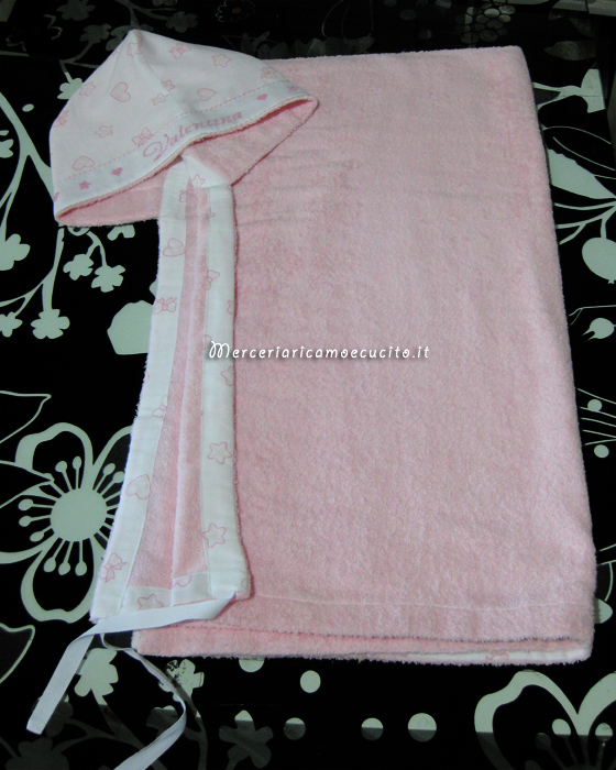 Accappatoio con cappuccio per Valentina