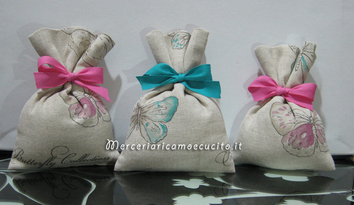 Sacchettini bomboniera portaconfetti butterfly