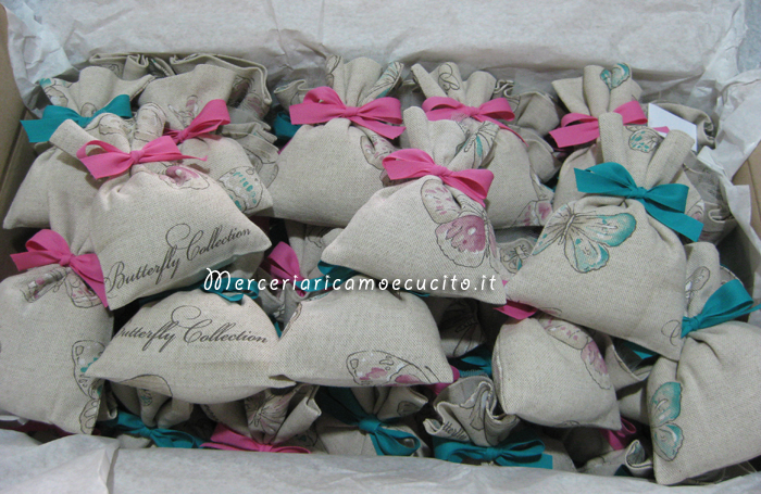 Sacchettini bomboniera portaconfetti butterfly