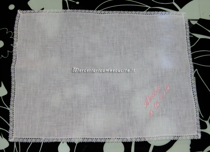 Asciugamano battesimo per Alessia