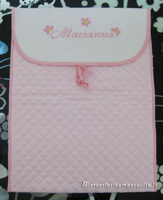 Buste portaoggetti trapuntata per Marianna