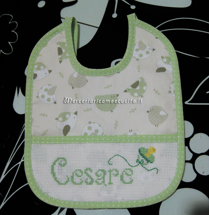Bavettfantasia con uccellini per Cesare