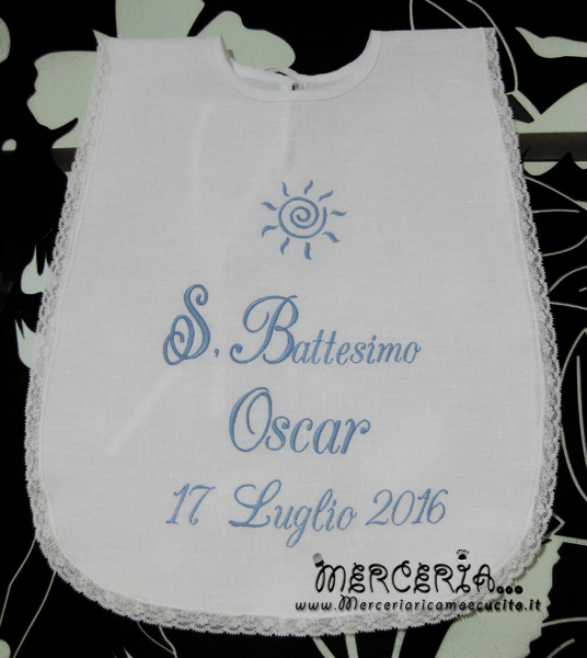 Camicina battesimale per Oscar