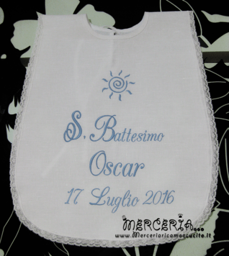 Camicina battesimale per Oscar