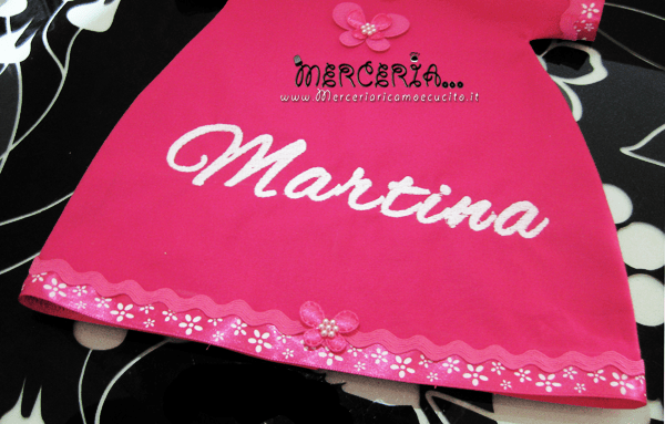 Fiocco nascita maglietta per Martina