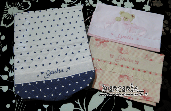 Sacchetti nascita e asilo per Giulia