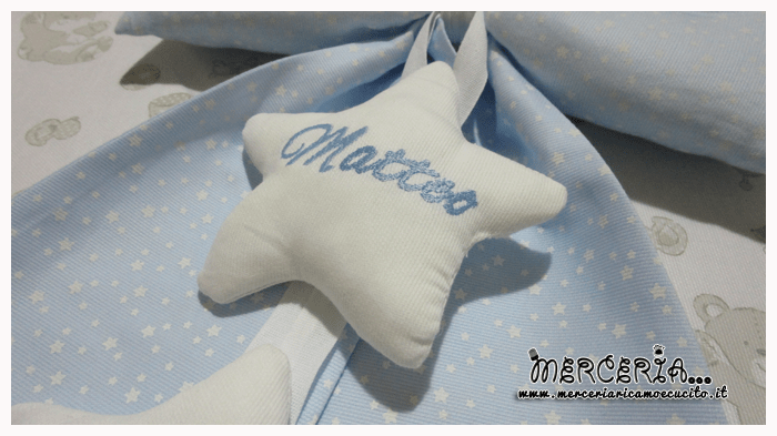 Fiocco nascita con stelline per Matteo