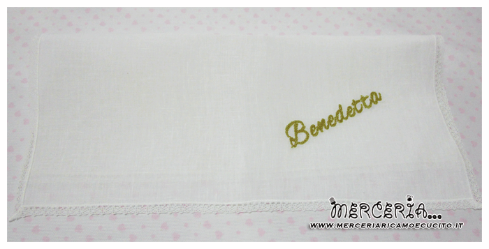 Asciugamano in cotone con merletto per Benedetta