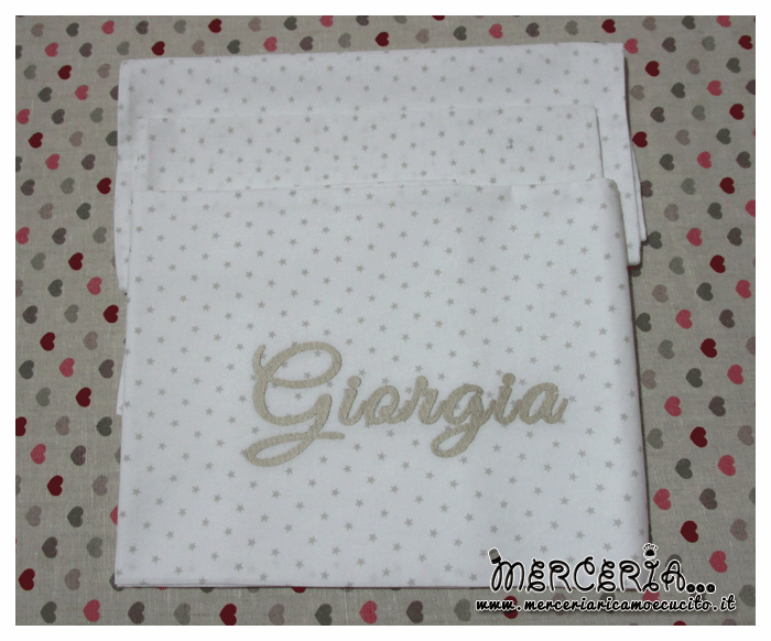 Set lenzuolino con stelline per Giorgia