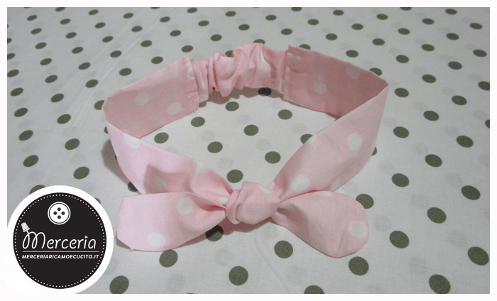 Fascia per capelli pois