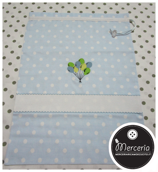 Set pois con palloncini per nascita e asilo