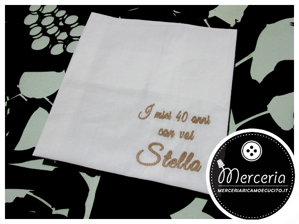 Fazzoletto con frase personalizzata