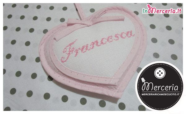 Fiocco nascita macchina rosa con orsetto e cicogna per Francesca