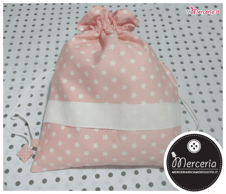 Sacco nascita e asilo con stelle