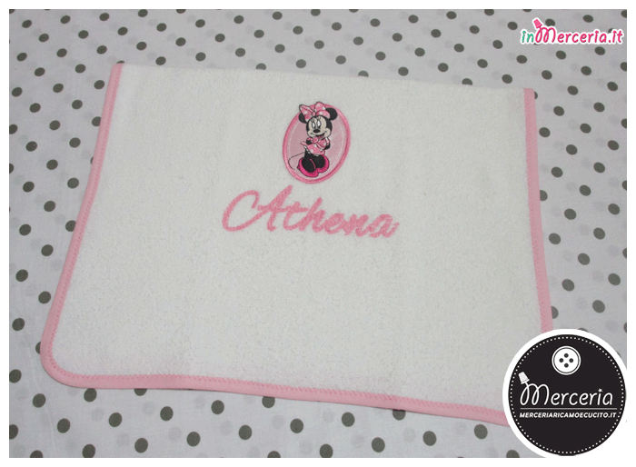 Set Asilo - Sacchetto e ascigamani Minnie per Athena