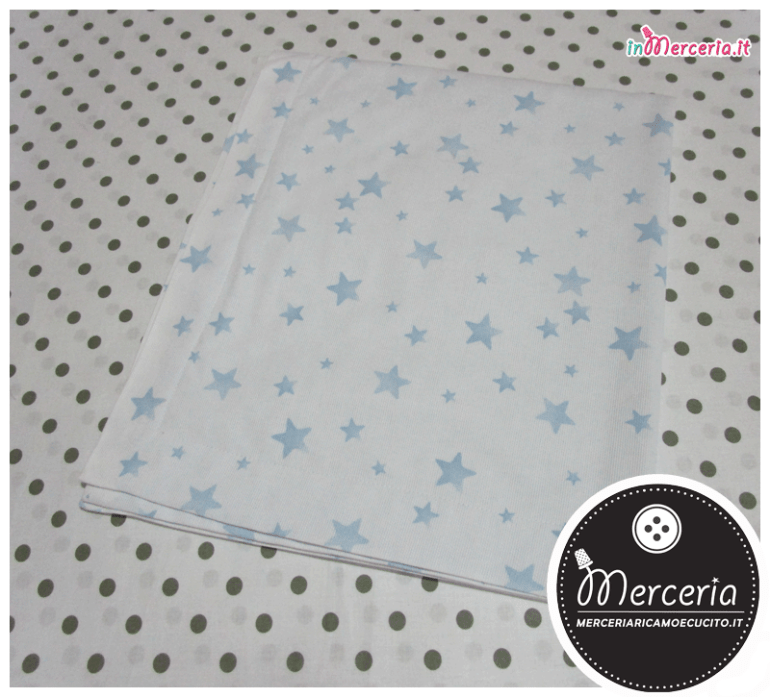 Copertina neonato in ciniglia con bolle e stelle