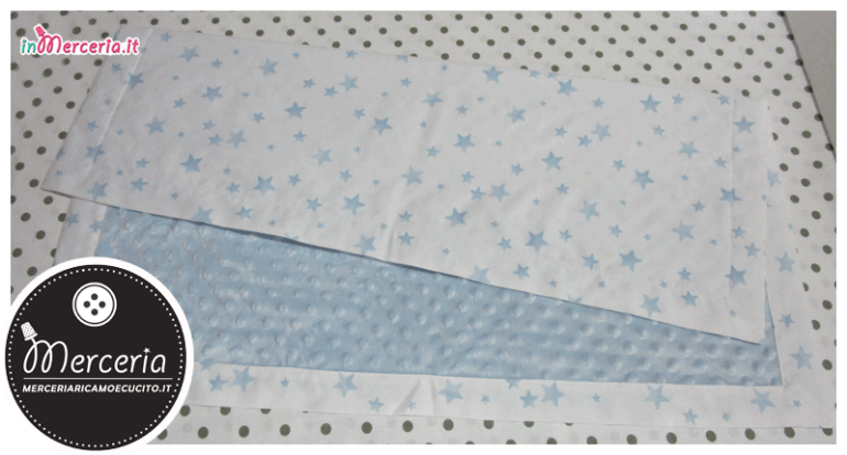 Copertina neonato in ciniglia con bolle e stelle