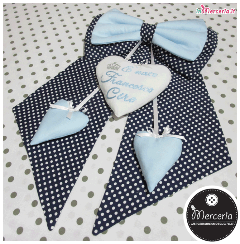 Fiocco nascita principe "È nato Francesco Ciro"