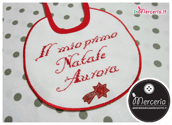 Bavetta con stella per il primo Natale di Aurora