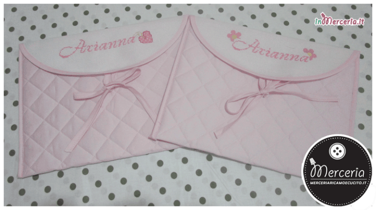 Buste trapuntate rosa per Arianna