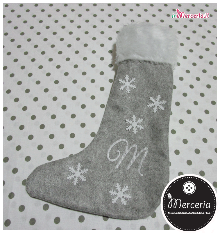 Calze della befana personalizzate con iniziale
