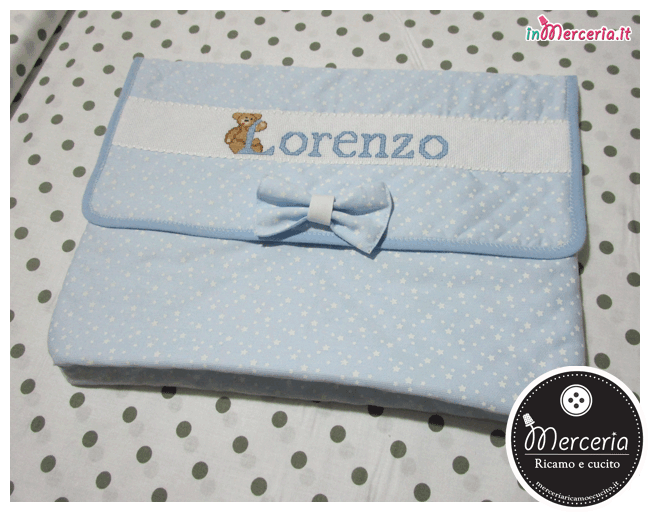 Busta portaoggetti trapuntata Sweet Little Stars per Lorenzo