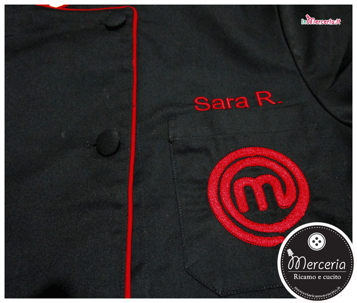 Giacca cuoco "Masterchef personalizzato per Sara