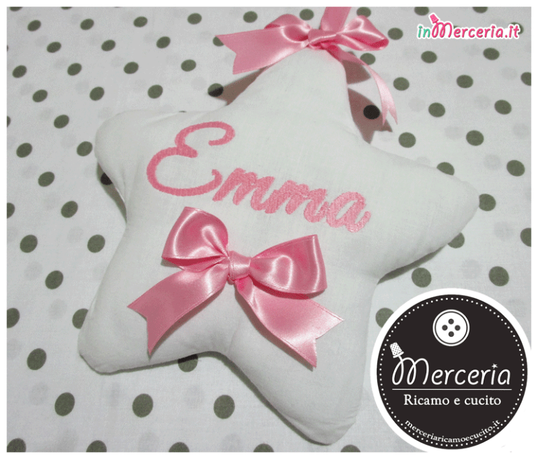 Fiocco nascita rosa con palloncini "È nata una bimba" e cestino con orsetto per Emma