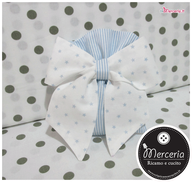 Sacchetti portaconfetti stellato e rigato con fiocco