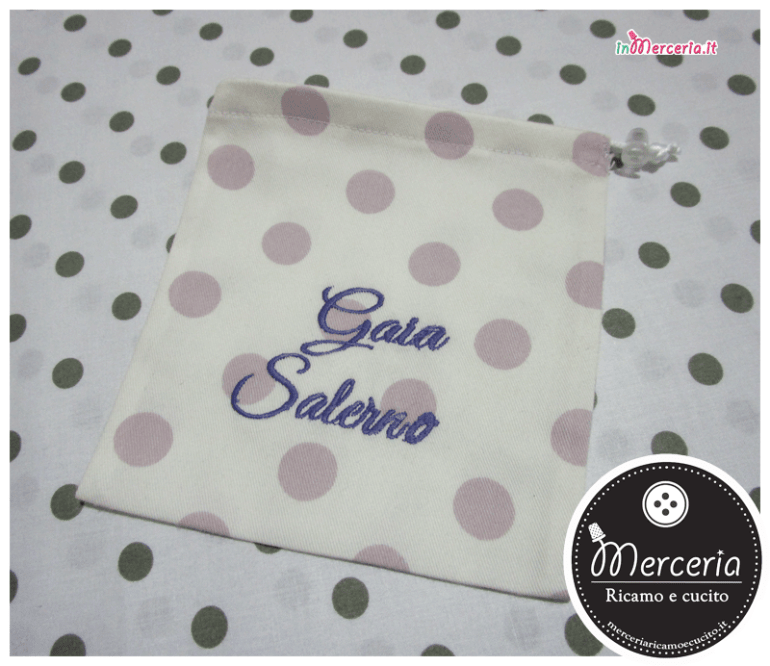 Sacchettini personalizzati con nome