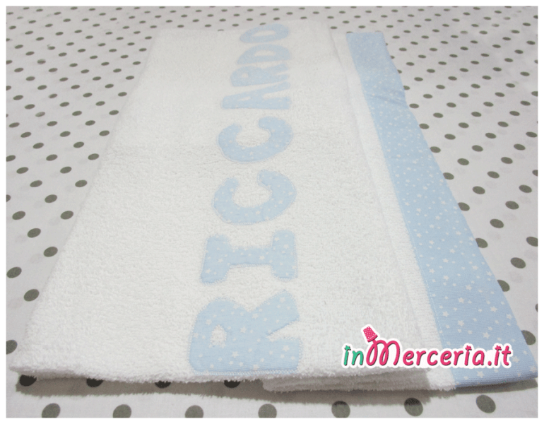 Asciugamano telo bagno per Riccardo