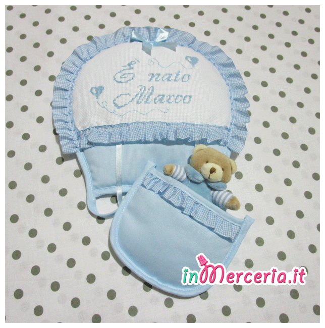 Fiocco nascita mongolfiera celeste È nato Marco