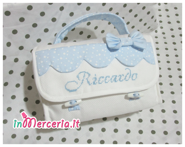 Beauty case little stars celeste per Riccardo